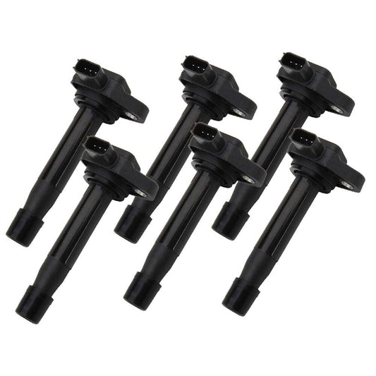 Set of 6 Ignition Coils on Plug Pack for 99-09 for Honda for Acura 3.0 3.2 3.5L V6 UF242