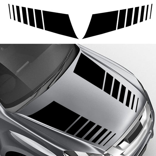 Self-adhesive Vinyl Car Stickers Racing Hood Stripes Decals Fit For Truck for SUV
