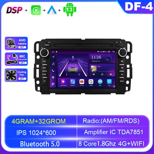 for GMC for Chevrolet Silverado Android Auto Car Radio CarPlay Multimedia Player GPS