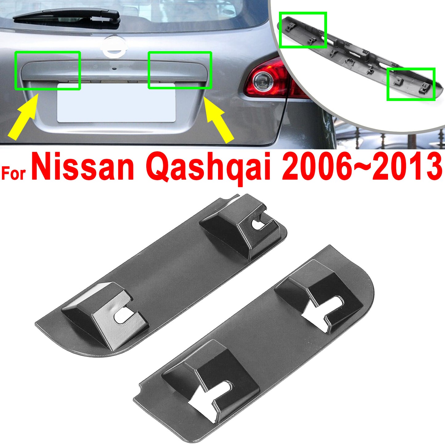 for Nissan Qashqai 2006 - 2013 Tailgate Boot Handle Repair Snapped Clip Kit Clip Q