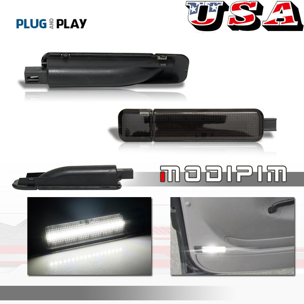 Smoked 3 times bright LED door courtesy light suitable for GMC for Cadillac for Hummer - v