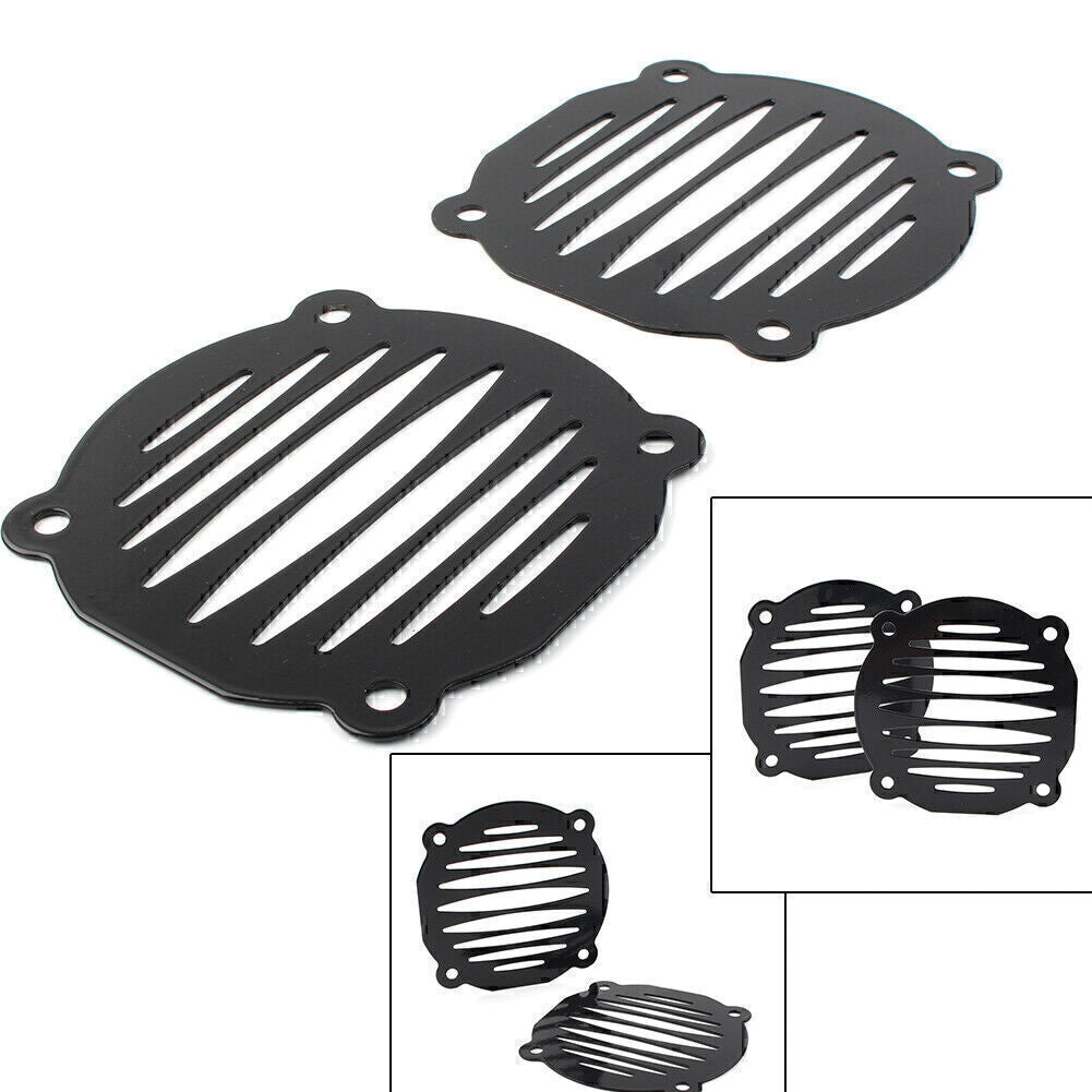 Speaker Grill Cover Black Motorcycle for Harley Electra Glide FLHT 2000 - 13 Blk Q