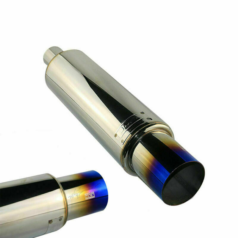 3 ID 3.5 OD Great Sound Straight Exhaust Muffler 4.5 Body Deep Voice Tips
