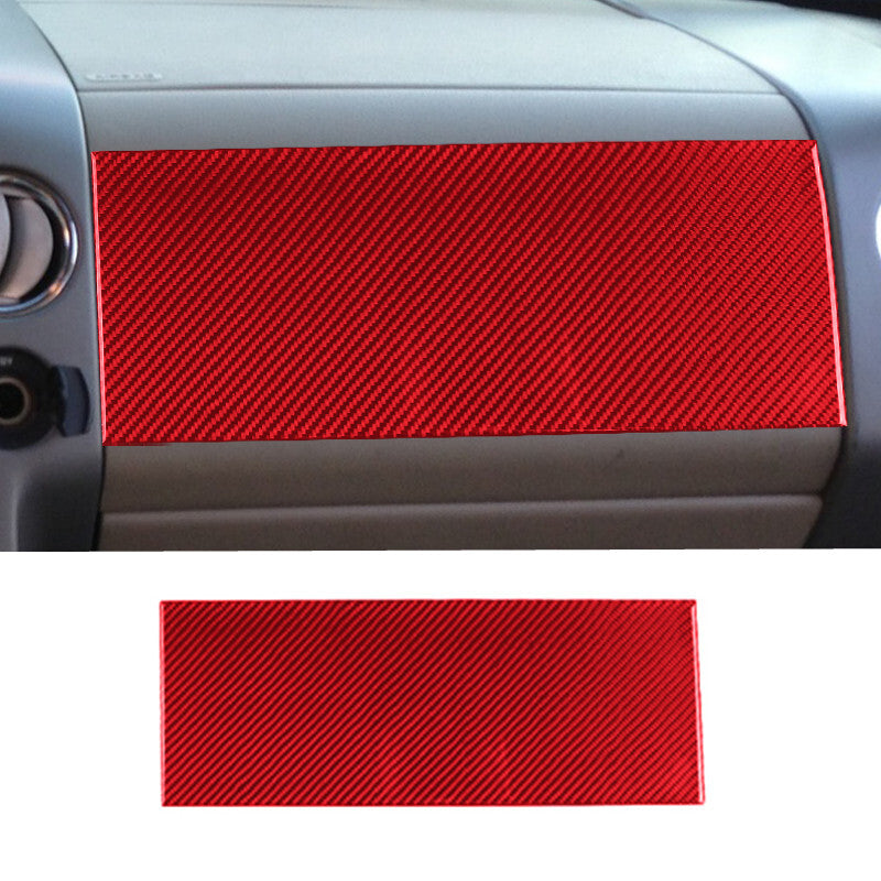 3x Red Carbon Fiber Gear Shift Panel Cover Trim for Chrysler 300 2005-2007 TypeA v