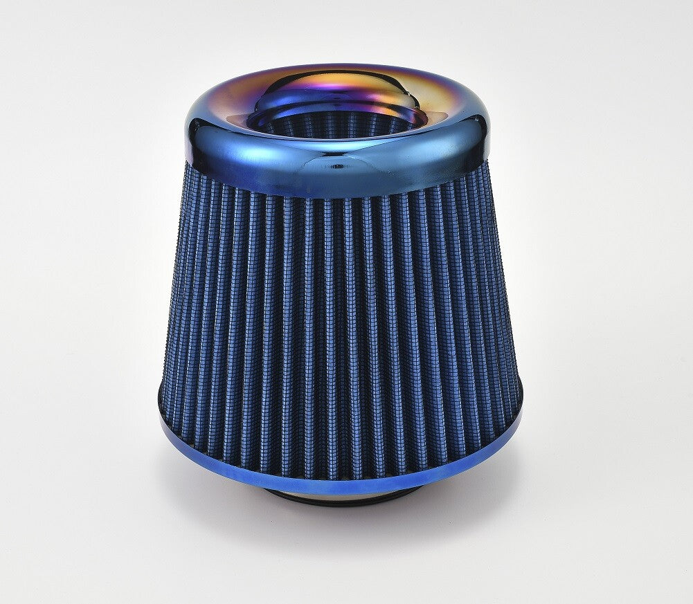 Universal Clamp-On Air Filter Cleaner 3inch/76mm for Car Moto Blue