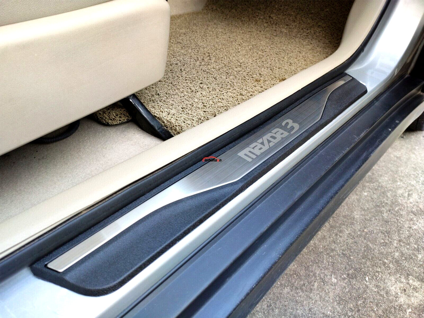 For 2023 Mazda3 Accessories Car Door Sill Scuff Plate Protector Guard Trim Strip
