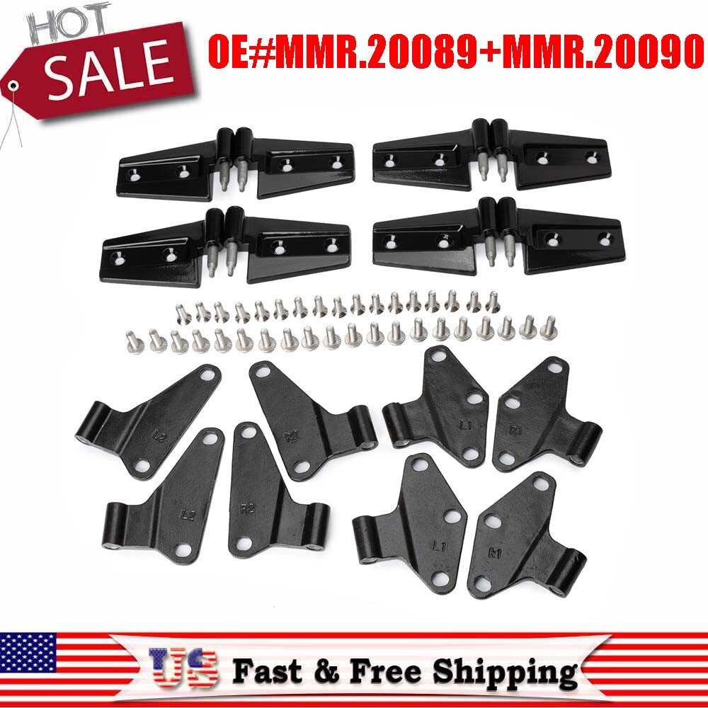 16PCS Set Body Door Hinge Replacement for Jeep for Wrangler JK 2007-2018 08 09 10 Q