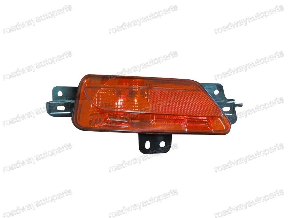 One pair of rear bumper fog light reflectors with red lenses suitable for Peugeot 408 2013