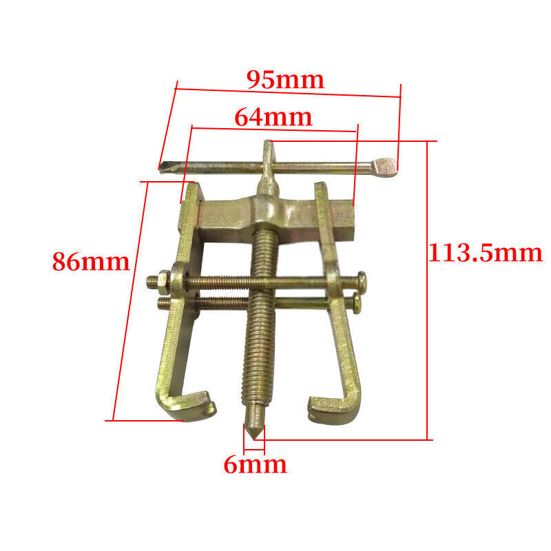 3-inch 2-jaw gear puller, mechanical bearing steering wheel removal and extraction tool (1 piece) n