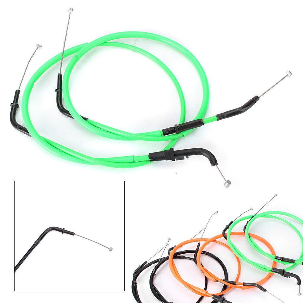 Motorcycle Throttle Cable Accelerator Wire Line for Kawasaki Z800 2013-17 Green Q