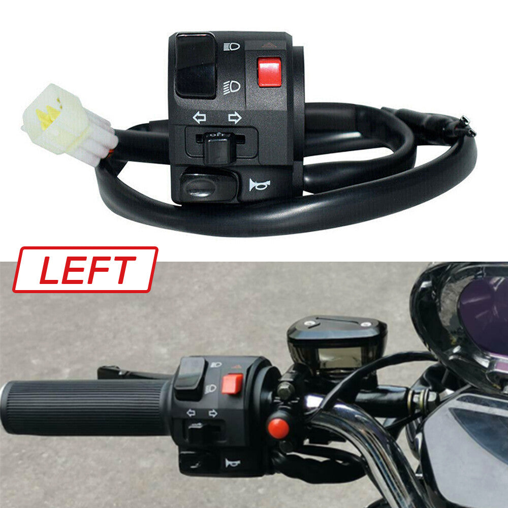 22mm 7/8 inch motorcycle handlebars, turn signals, horn, start-up, and kill switch control. n