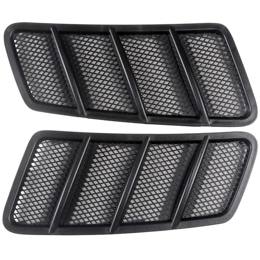 Pair Front Hood Vent Air Mesh Grille Trim Cover Fit for Mercedes W166 GL/GLE/GLS Q