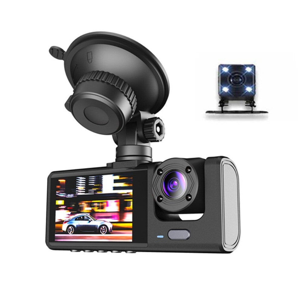 2in Full HD Dash Cam Car DVR Front Inside Rear Camera Night Vision G-sensor New n