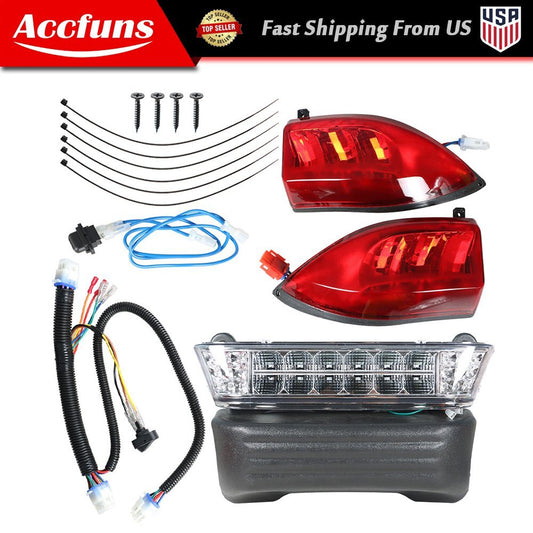 LED Headlight and Taillight Kit for Club Car Precedent for Golf Carts 2004-2008 n