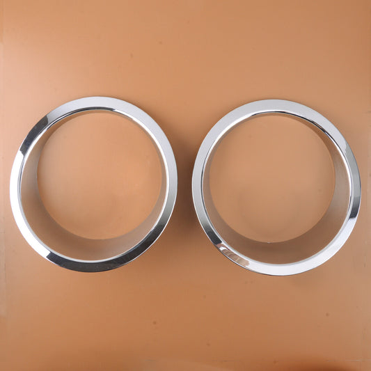 Silver Headlight Ring Trim Cover Bezel Fit for Jeep for Wrangler JK JKU 2007-2018