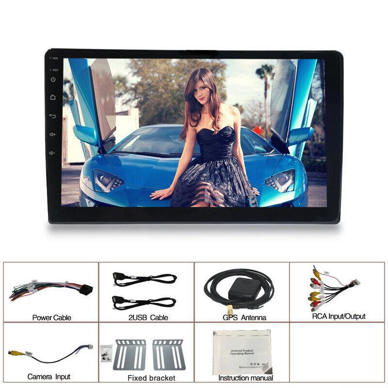 Car Bluetooth Stereo Radio 10.1 1 DIN Android 9.1 1+16G MP5 Player GPS WIFI- n