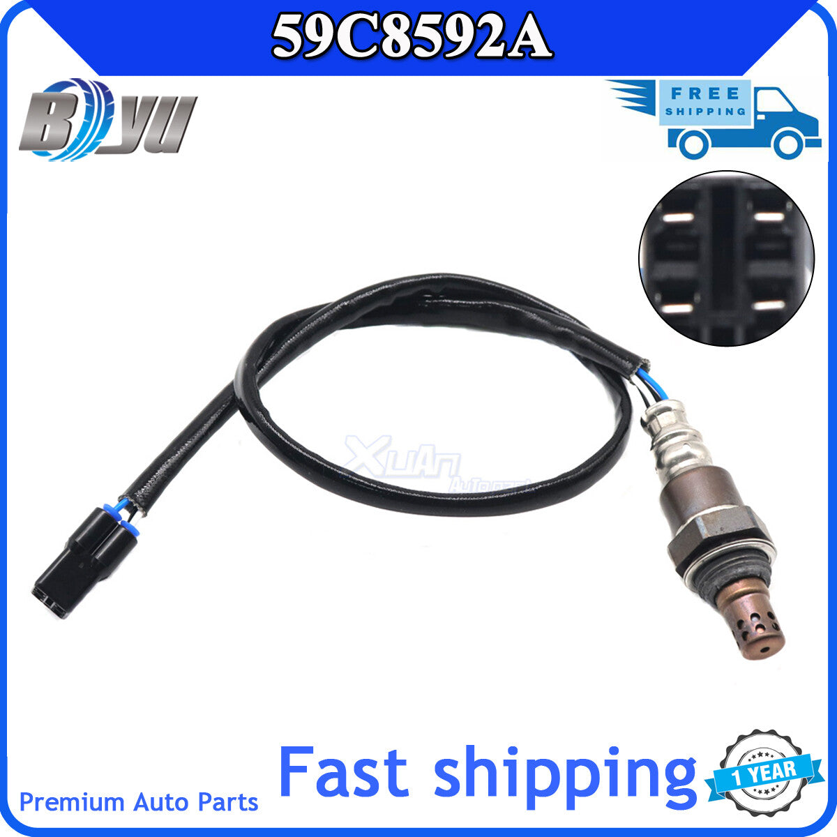 Brand new Lambda oxygen sensor 59C8592A for Yamaha FJ09 MT07 MT09 motorcycles (2008-2020). v