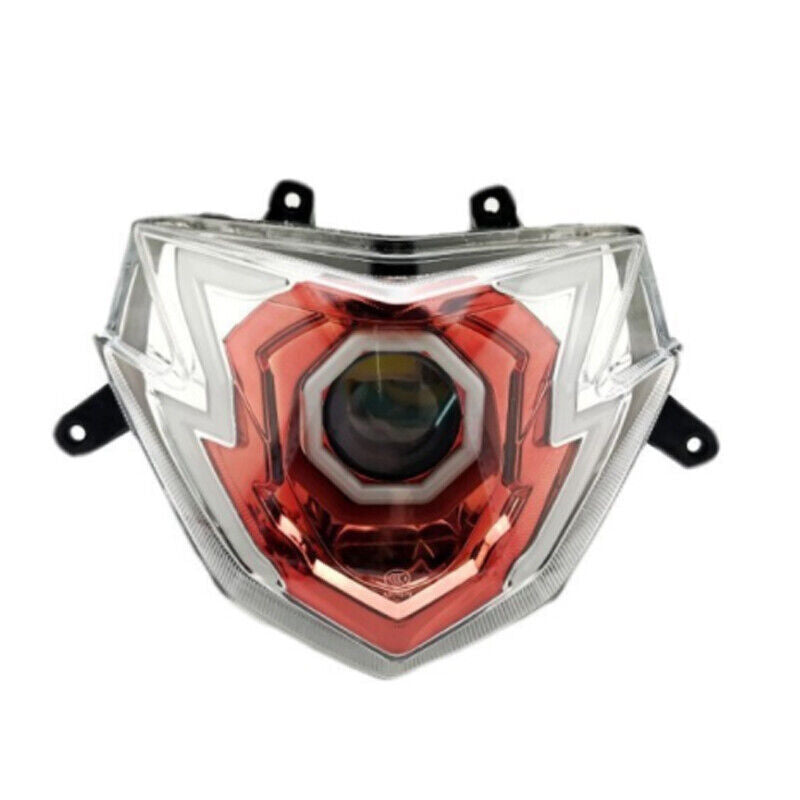 Motorcycle LED Headlight Housing Assembly Hi-Lo Beam Spotlight Front Light DC12V v
