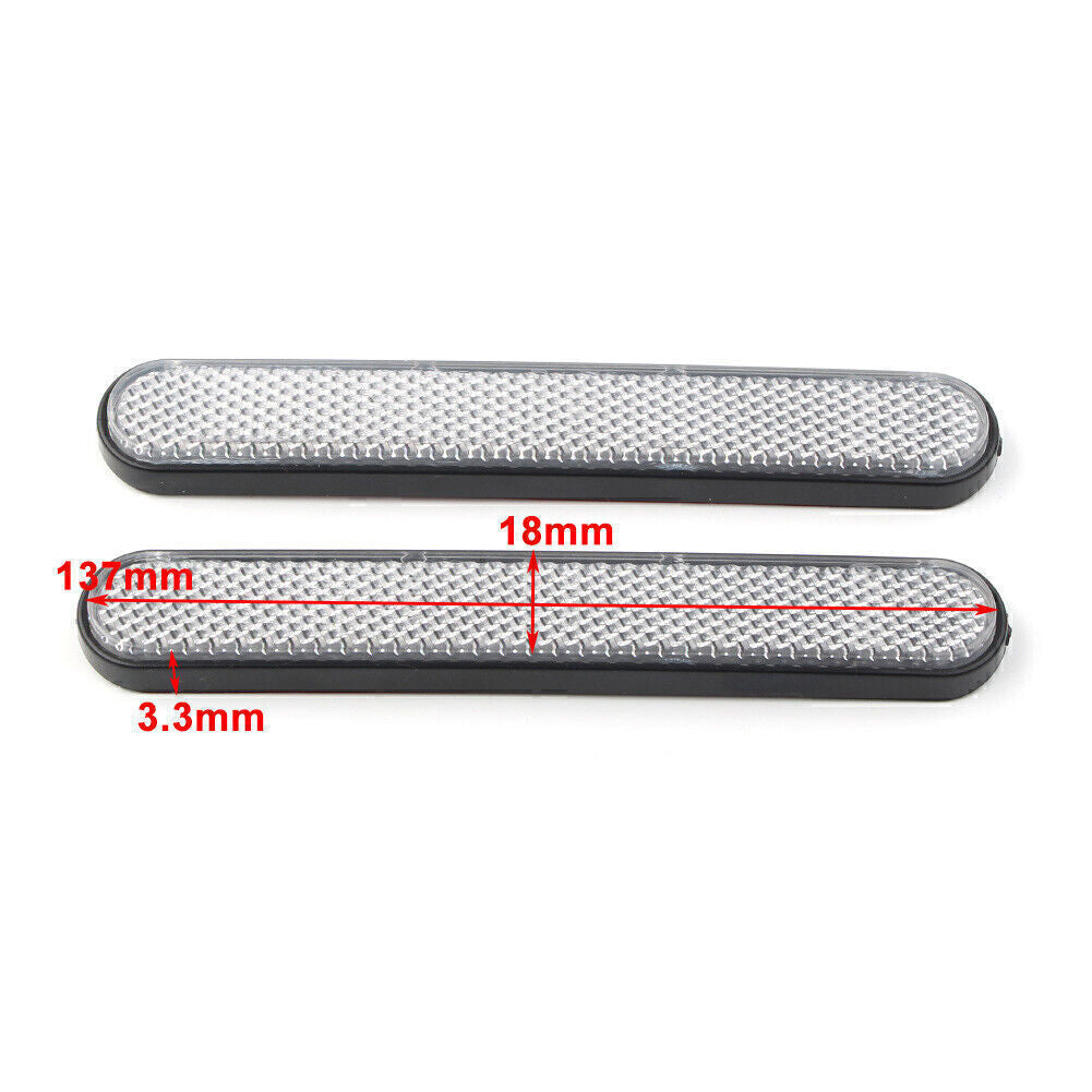 Rear Mudguard Fender Reflector for Harley Sportster 883 1200 X48 A1 Clear Lens