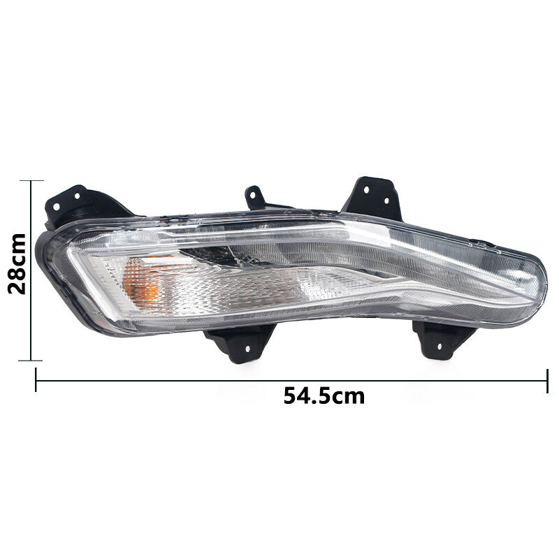 A pair of LED turn signal fog lights on the front bumper for the for Chevrolet Malibu 2019-2020.
