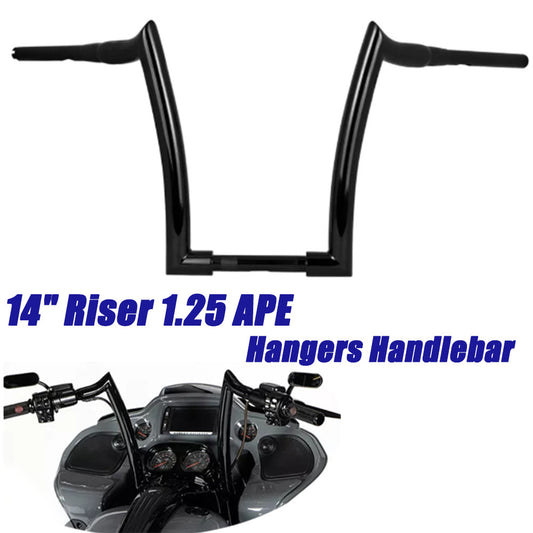 14-inch rise 1.25-inch ape fat strip hanger for Harley Davidson Dyna Sportster- n
