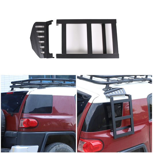Aluminum right-side roof rack side access ladder suitable for Toyota FJ Cruiser 2007 - 2021