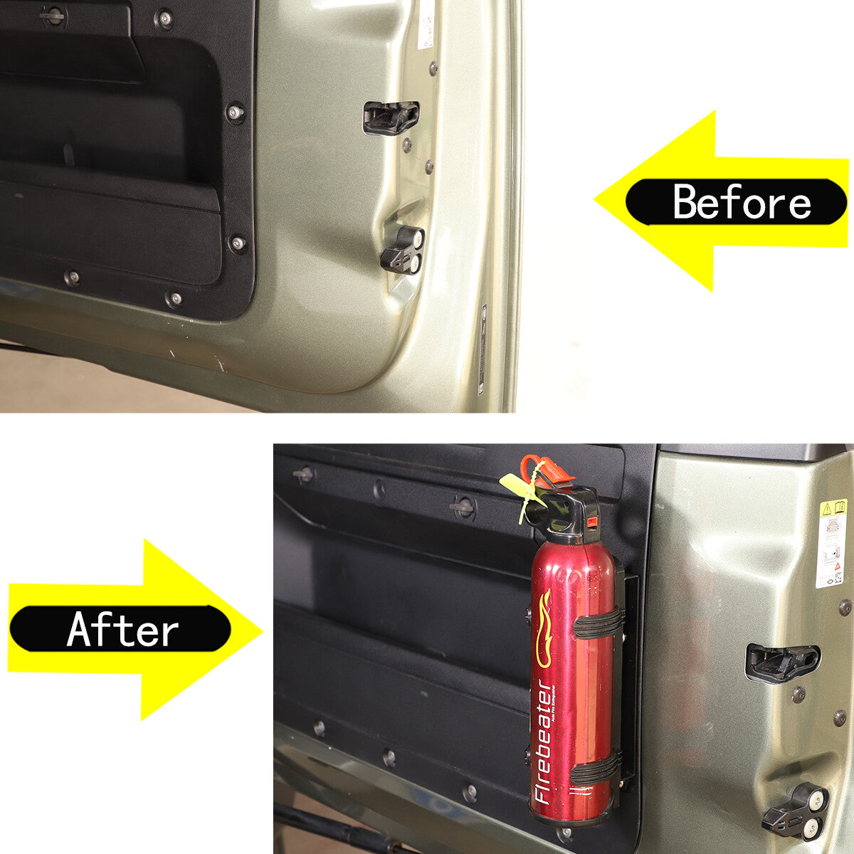 Tailgate fire extinguisher mounting bracket suitable for Land Rover for Defender 90 110 20-24- n