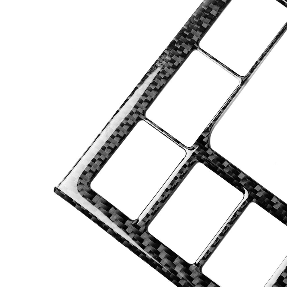 Carbon Fiber Headlight Frame Cover Trim for Toyota for Land Cruiser Prado 2014-2017