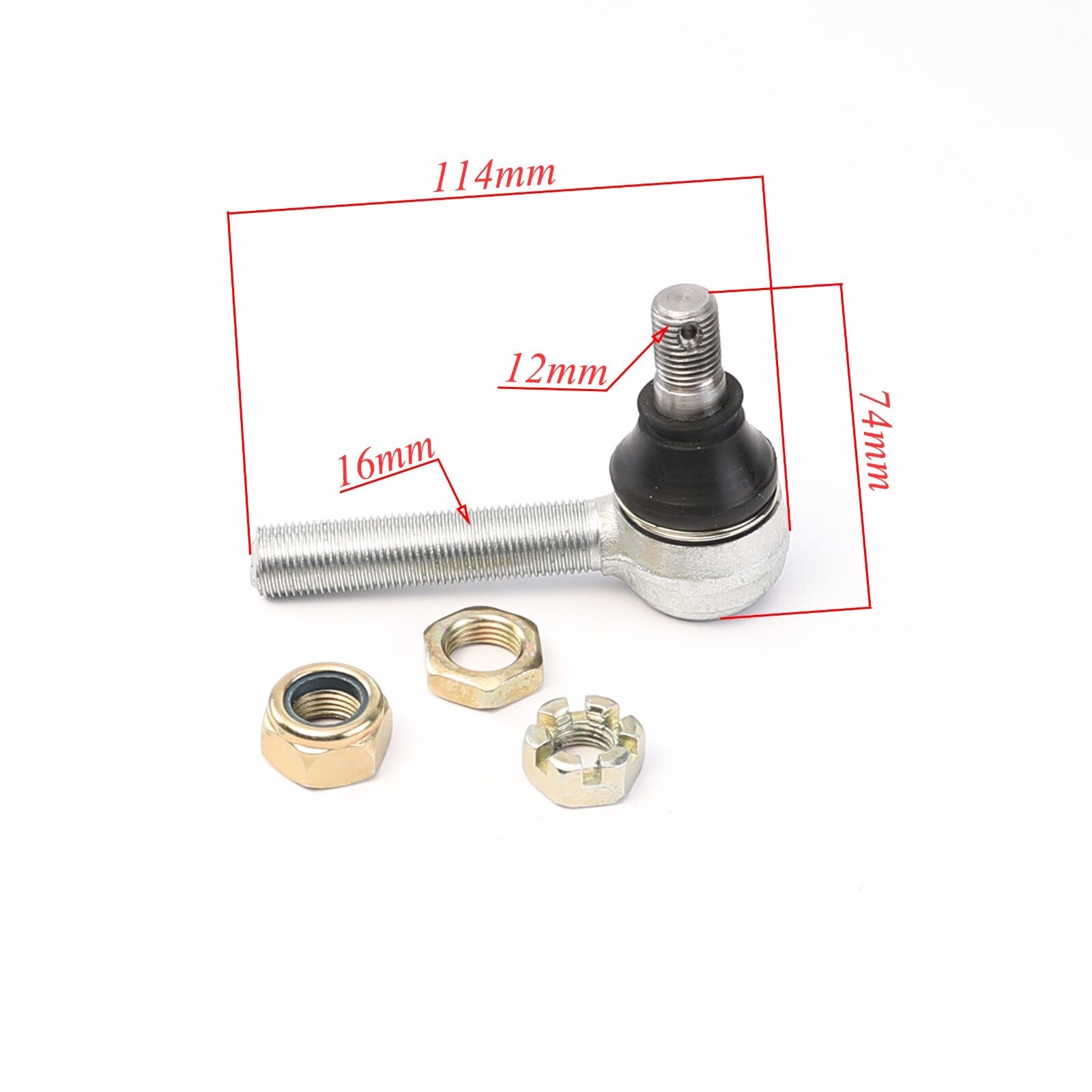 Front suspension kit for all-terrain vehicles, go-karts, four-wheeled bicycles, off-road vehicles - upper/lower control arms