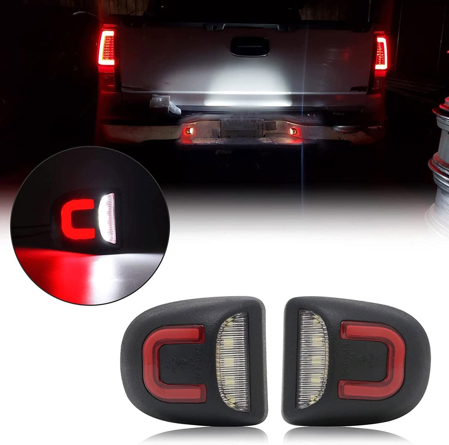 LED License Plate Light for Silverado Tahoe Suburban for GMC for Sierra for Yukon - v