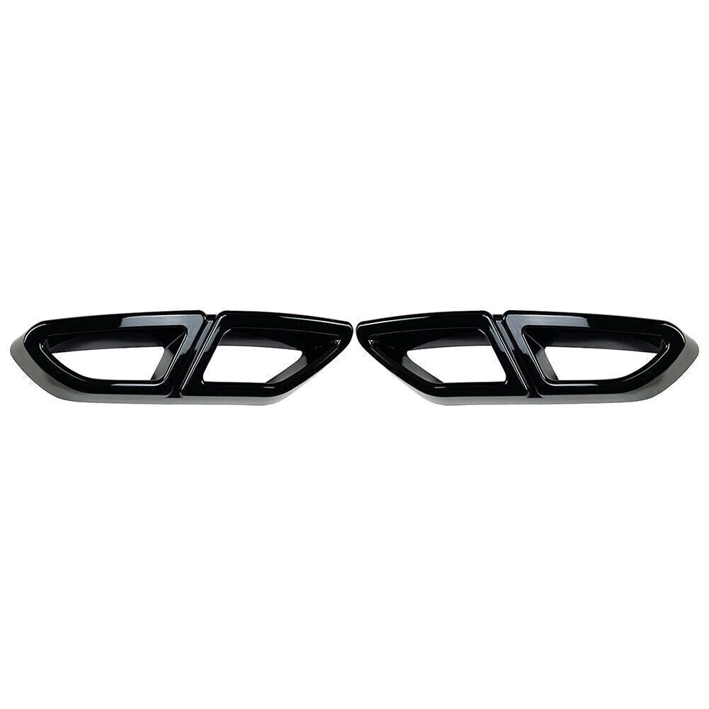 Rear Exhaust Muffler Tail Pipe Cover Trim for VW for Passat B8 2016-19 Black