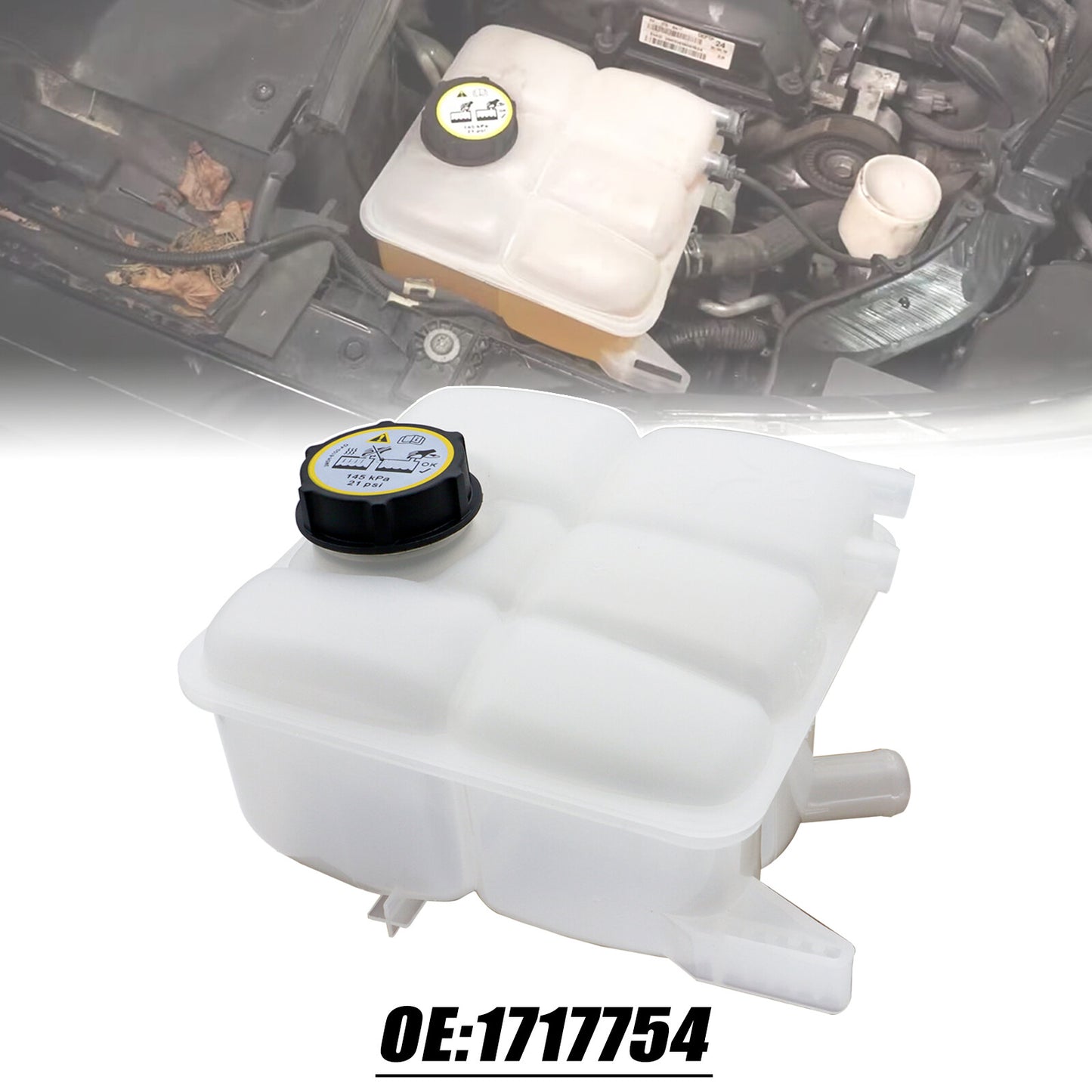Radiator Coolant Expansion Tank  for ford  Focus MK3 C Max Kuga 2010-2019 With Cap Q