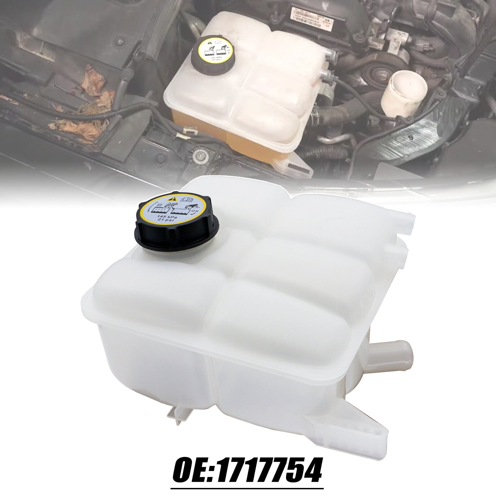 Radiator Coolant Expansion Tank  for ford  Focus MK3 C Max Kuga 2010-2019 With Cap Q