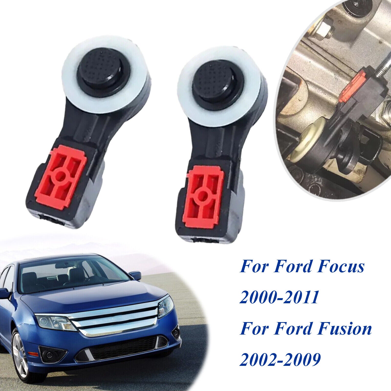 2X Manual Transmission Linkage Gear Cable Collet for Ford Focus Fusion 5 Speed