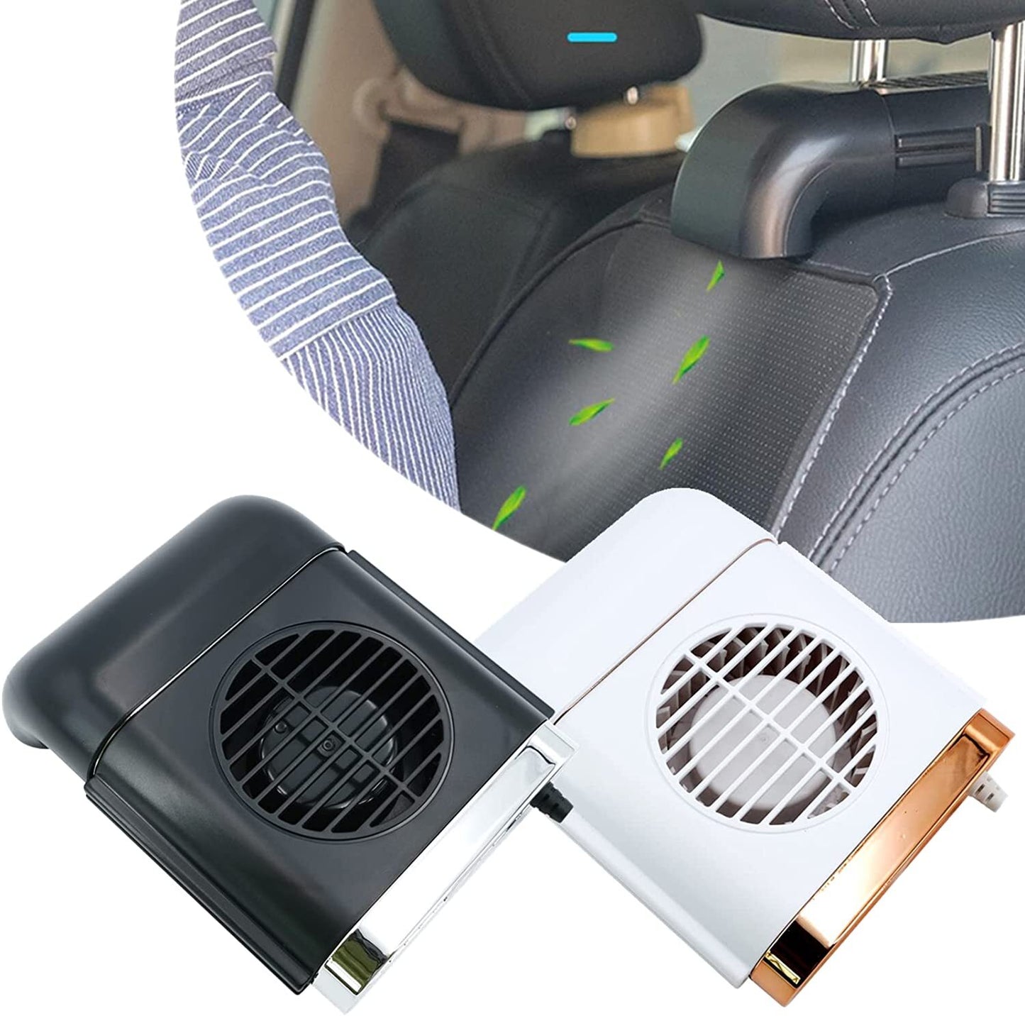 Magnetic Car SUV Cab for Seat Back Headrest Cooling Fan for Mini USB Portable Cooler Q