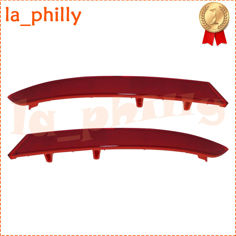 Fit for BMW X3 2018-2021 Rear Bumper Left+Right Reflector Strip Cover Red 2Pcs Q