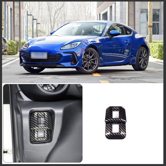 for Benz GLE GLS 2016-2019 Real Carbon Fiber Instrument L&R Air Outlet Vent Trim- v