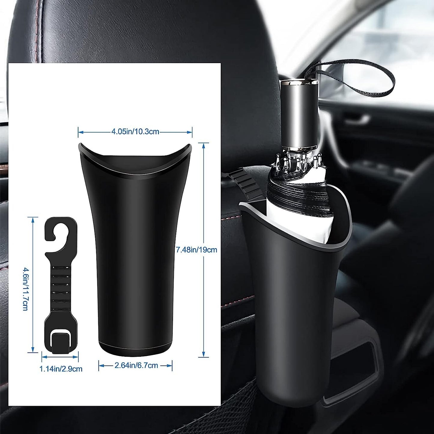 car umbrella holder trash can trash collection rack storage bracket accessories - n