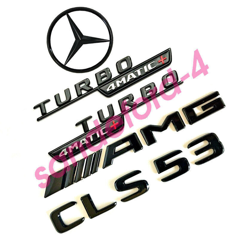 CLS53 AMG TURBO 4MATIC+ with rear star badge and black badge combination for Mercedes C257 COUPE