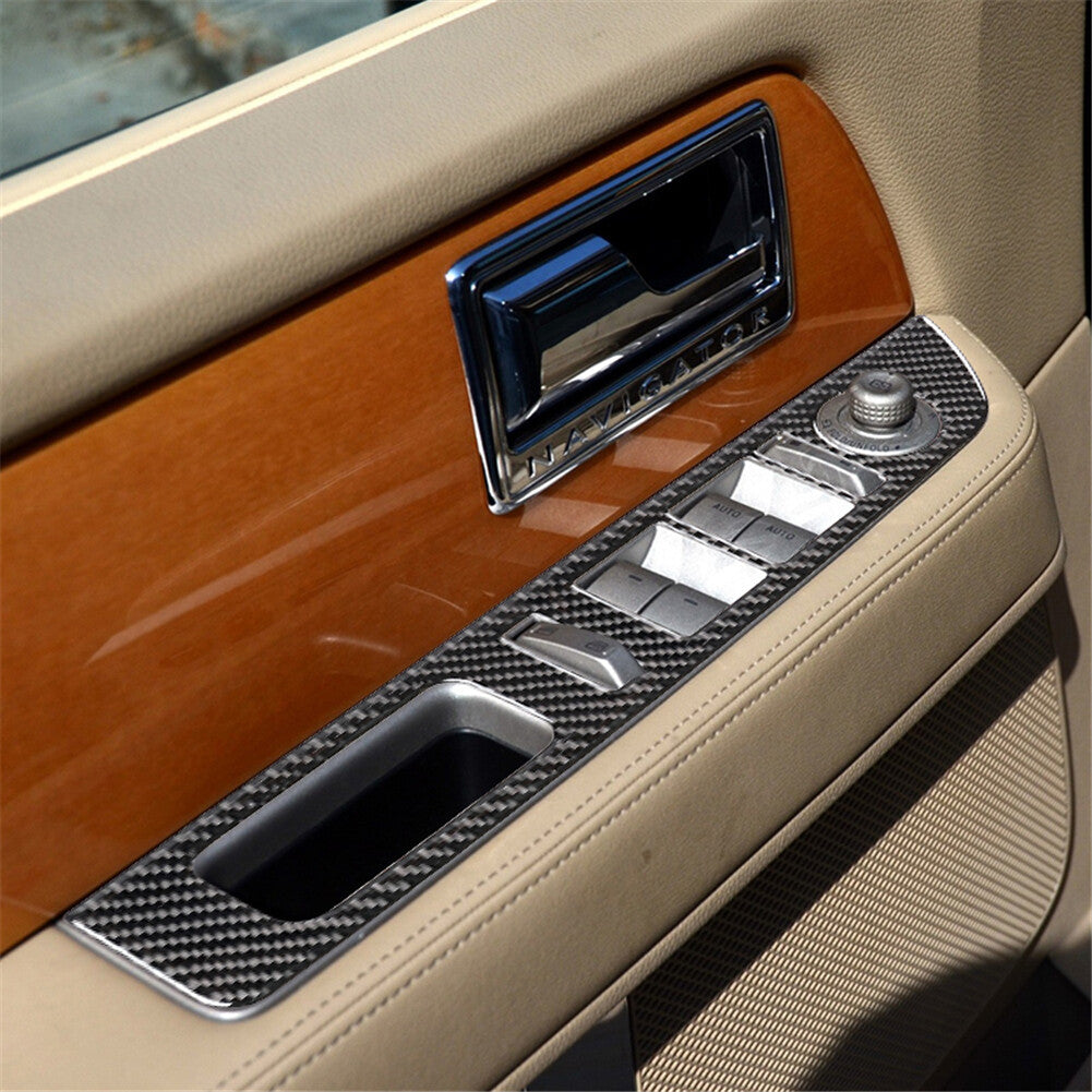 Carbon Fiber (4DR) Door Control Cover For Colorado 2004-2012/ for Canyon 2005-2012 v
