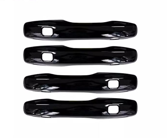 for Volvo XC60 2018-2024 Glossy Black Exterior Side Door Handle Cover Trim 4Pcs