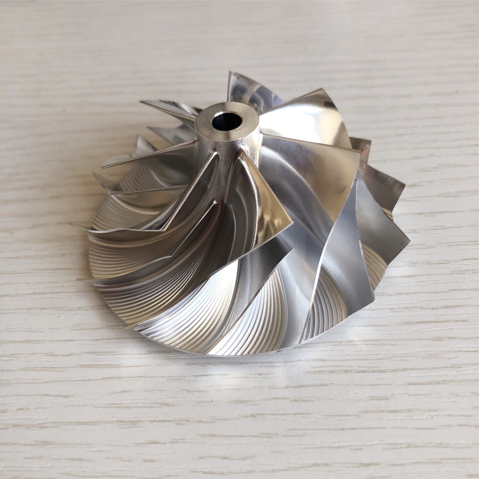TD05 Reverse 57.69/78.00 mm 7+7 Blade Turbocharger Billet Compressor Wheel