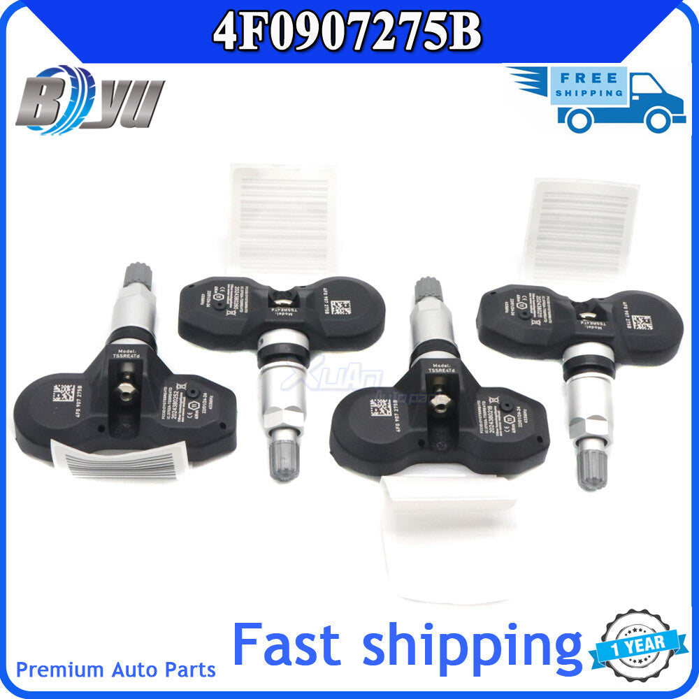 433MHz TPMS Tire Pressure Sensors (4pcs) for Audi A4, A6, for A8 , Q7, R8, for Cayenne , and Cayman. v