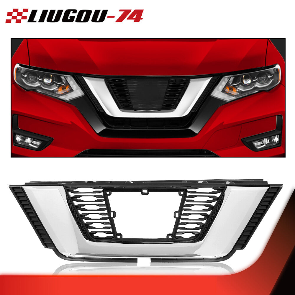 The grille grill of the front upper bumper is suitable for the Rogue high configuration produced in 2017-19- v