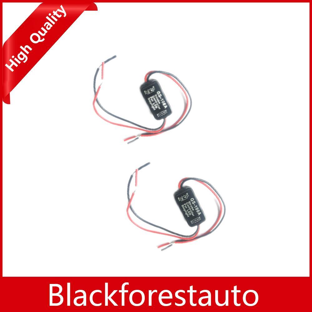 2Pc Flash Strobe Controller Box Flasher Module For Car LED Brake Lamp Stop Light Q