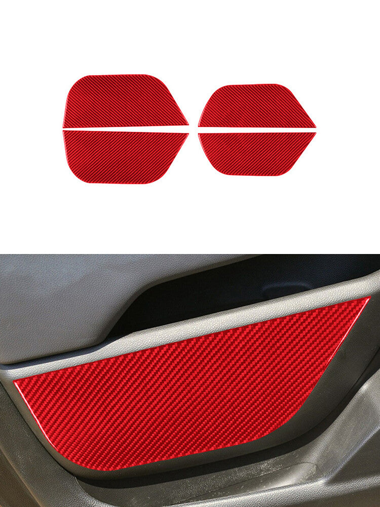 2Pcs Carbon Fiber Side Vent Outlet Frame Cover Trim for Ram Promaster 2014-2021 v