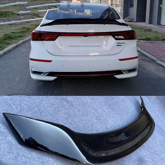 2019-2021 for Kia Forte K3 Gloss Black ABS Rear Door Trunk Spoiler Lip Wing Trim Q
