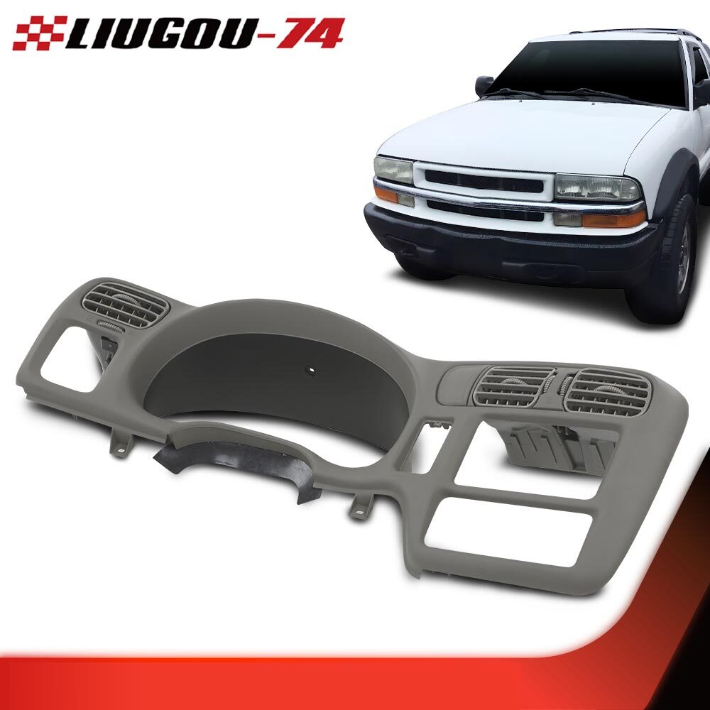 Fits 98-04 S10 Blazer Jimmy Sonoma Cluster Dash Radio Bezel Double - v