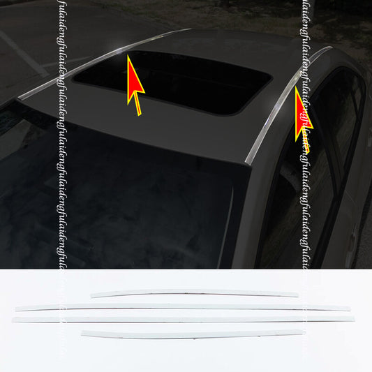 for Toyota for Corolla Sedan 2019-2022 Silver titanium Car Roof Top Trim Molding Kit