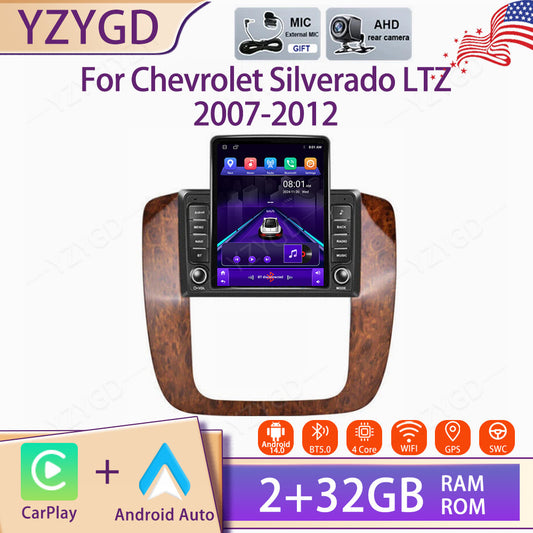 Android Carplay Car Stereo Radio for Chevrolet Silverado LTZ 2007-12 Screen GPS